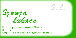 szonja lukacs business card